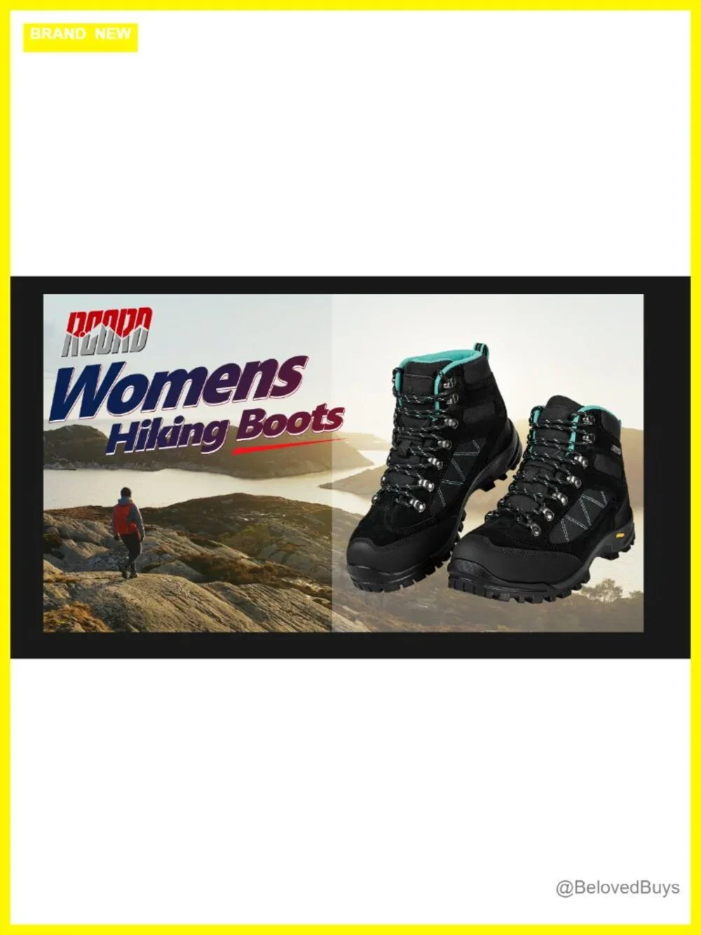 Waterproof Hiking Boots Women Ankle Support Breathable Non-slip Durable Boots